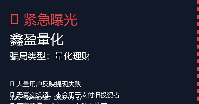 【曝光】鑫盈量化日收1%，用数学就能证明这是骗局